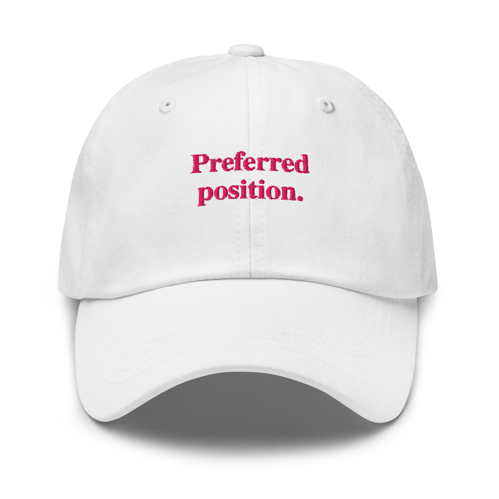 Preferred position. — Front