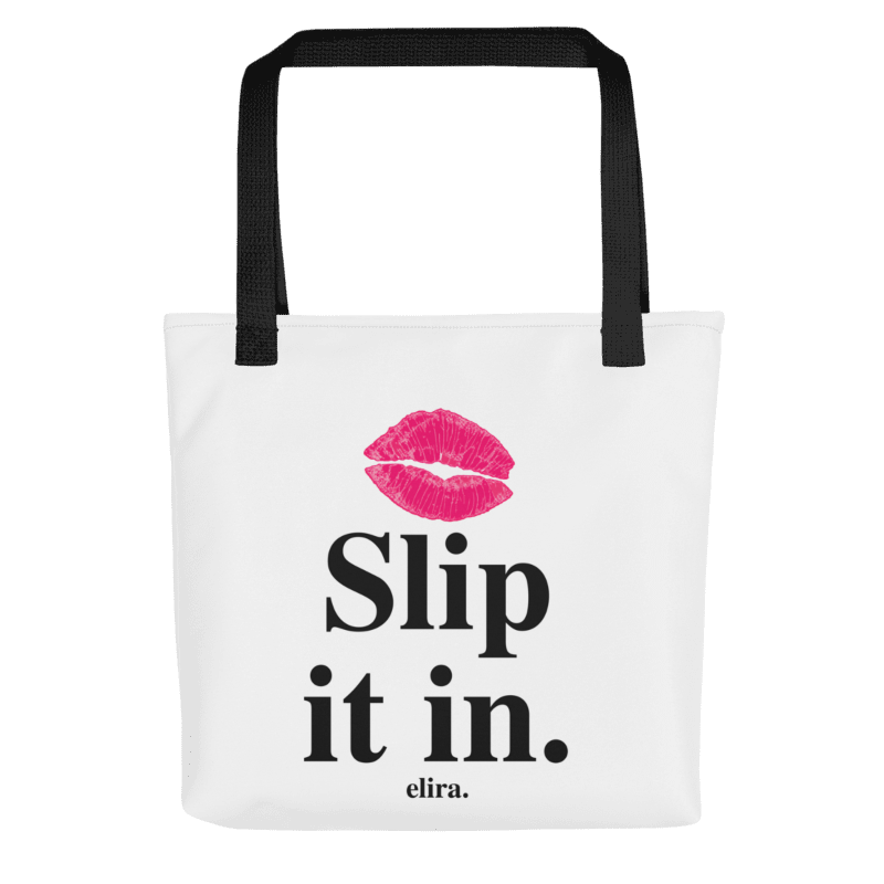 Slip it in. — Front and back · same design